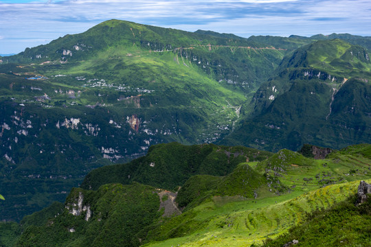 如画的山村