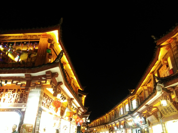 丽江古城夜景