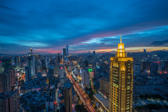 深圳全景夜景