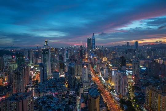 深圳全景夜景