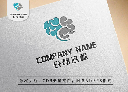 頭腦風(fēng)暴logo云朵標(biāo)志設(shè)計(jì)