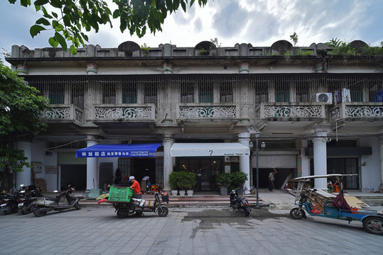 湛江赤坎老街城市风光