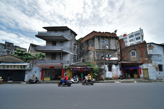 湛江赤坎老街城市风光