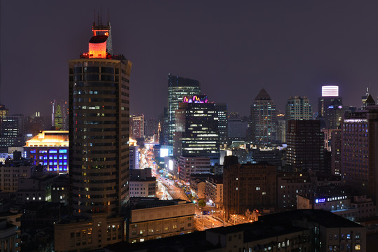 上海城市风光夜景