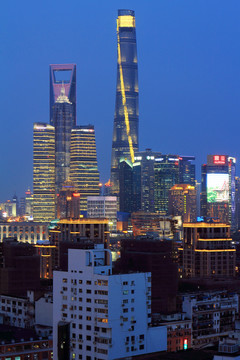 上海城市风光夜景