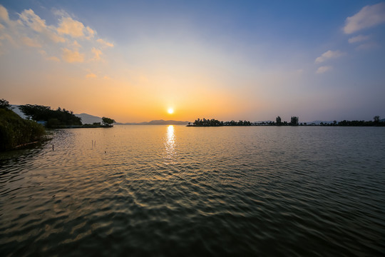 宁波东钱湖日落