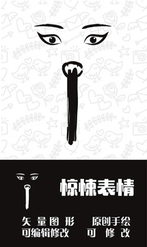 驚悚表情