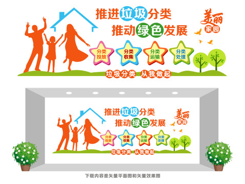垃圾分類文化墻