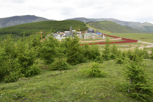 五台山狮子窝全景