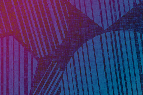 蓝紫色几何布纹质感地毯