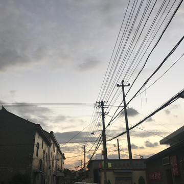 乡村夕阳