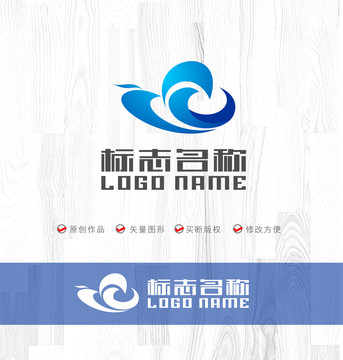 飛鳥祥云標志科技logo