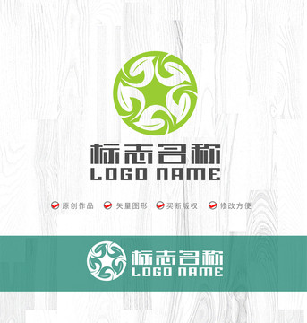 葉子環(huán)保旋轉(zhuǎn)logo