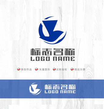 Y字母标志飞鸟logo