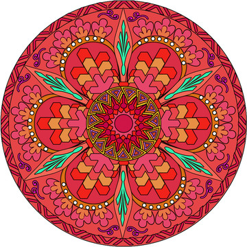 曼陀羅花紋