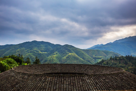 福建土楼屋顶