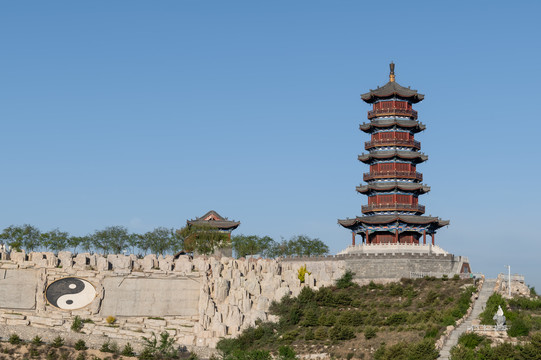 偏关黄河乾坤湾乾塔