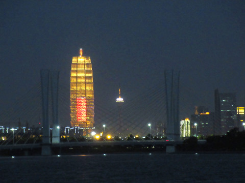 北龙湖远眺CBD夜景