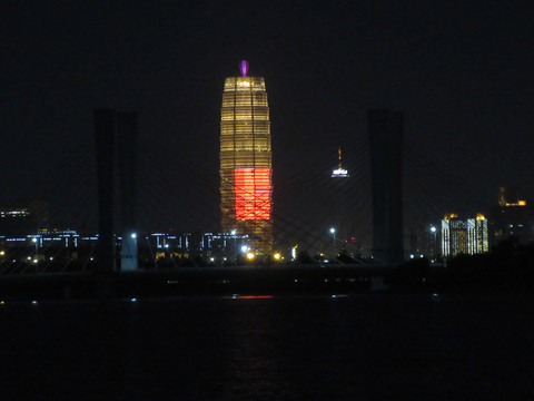 北龙湖远眺CBD夜景