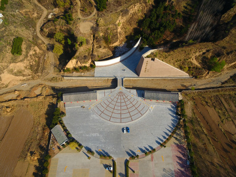 航拍平型关大捷遗址