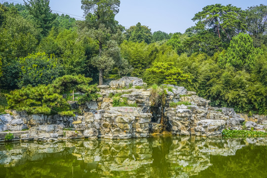 香山眼镜湖高清大图