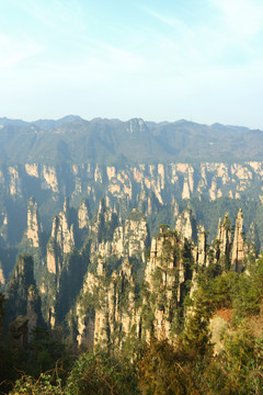 张家界天子山御笔峰自然风光