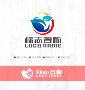 Y字母叶子飞鸟科技logo