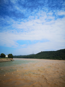 小浪底调沙时的河水