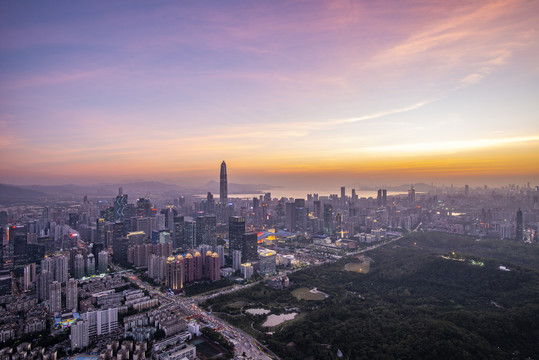 深圳夜景全景