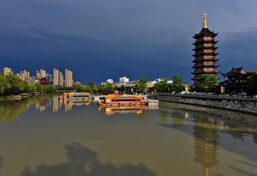 水晶天下的淮安里運河清江浦景區