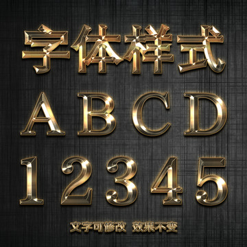 金屬字體