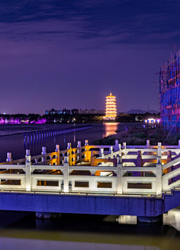 华阳湖夜景