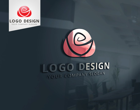 花朵圖案logo標(biāo)志