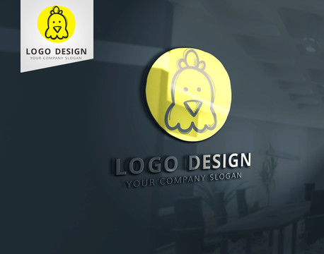 卡通小雞logo