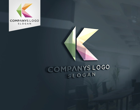 时尚K字母logo