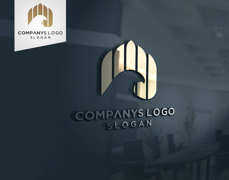 鷹頭盾牌logo