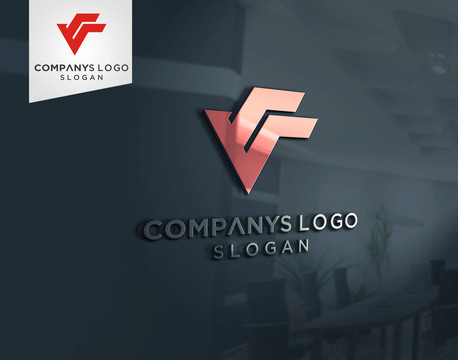 VF字母LOGO设计