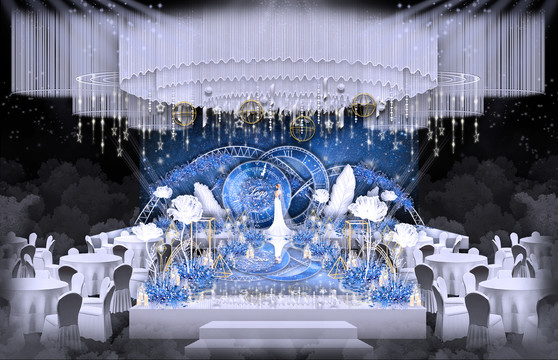 藍(lán)色星空婚禮