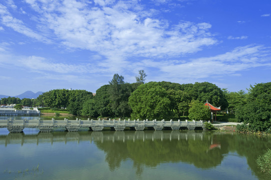 泉州石笋公园湖滨风景