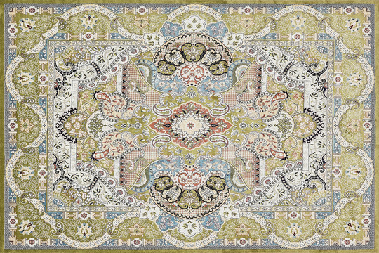 印染地毯美式复古地毯彩印