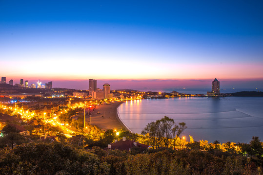 青岛城市夜景