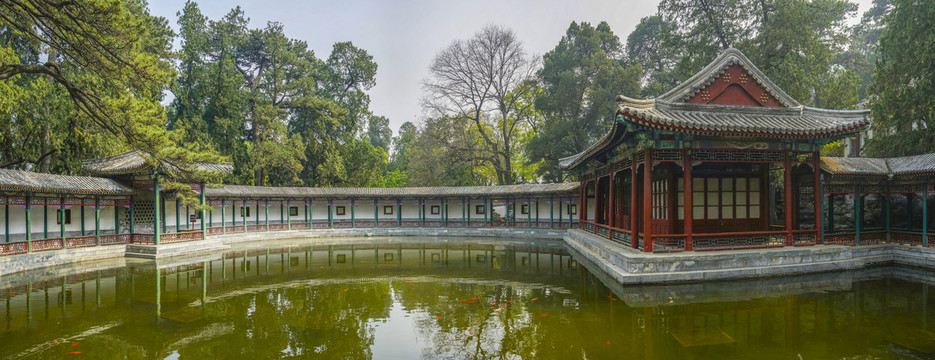 香山见心斋全景大画幅