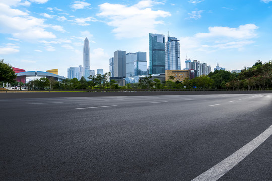 道路交通和城市建筑群