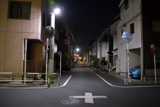 日本街头夜景