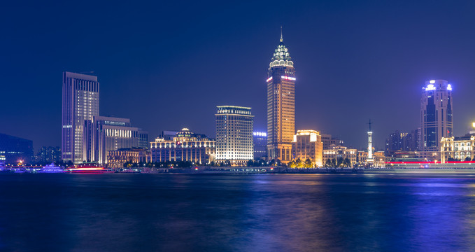 上海外滩建筑夜景