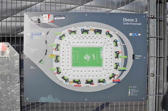 慕尼黑安联体育场平面图