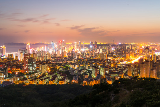 建筑景观夜景