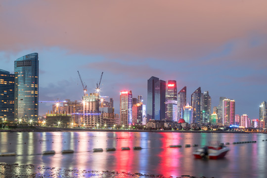 青岛浮山湾夜景