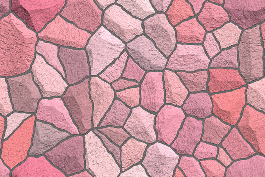 粉色石墙纹