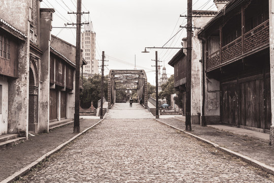 老上海民国场景街道